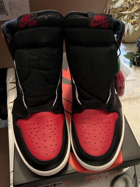 fake bred toes bag|Legit Check AJ1 Bred Toes .